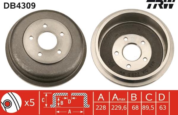 TRW DB4309 - Auto Part