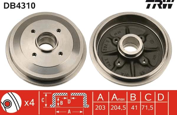 TRW DB4310 - Auto Part