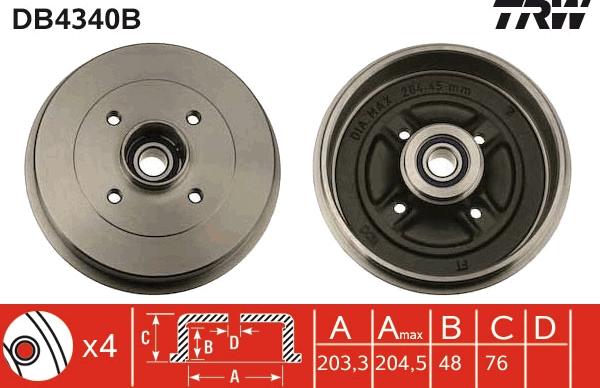 TRW DB4340B - Auto Part