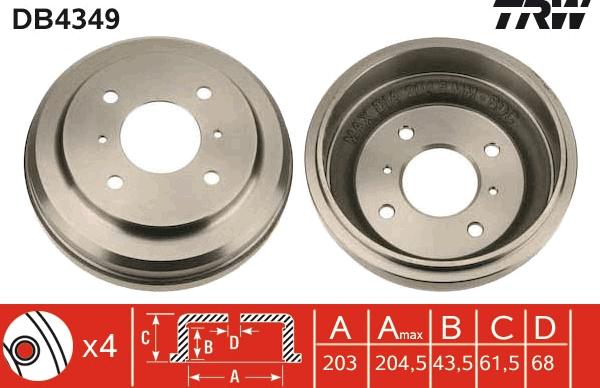 TRW DB4349 - Auto Part