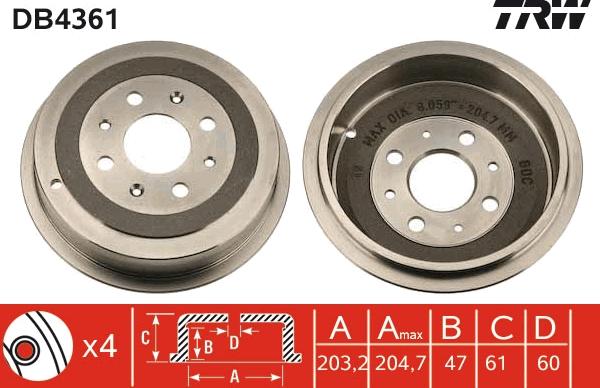 TRW DB4361 - Auto Part
