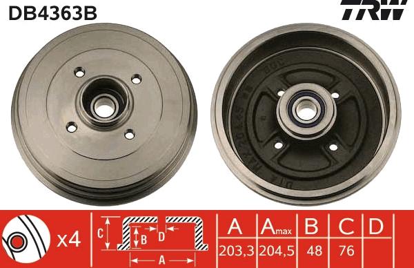 TRW DB4363B - Auto Part