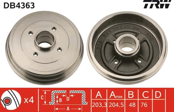 TRW DB4363 - Auto Part