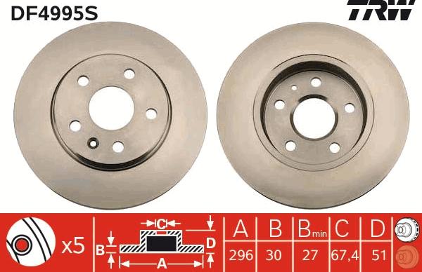 TRW DF4995S - Auto Part