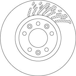 TRW DF6657 - DF2401C-1 BREMŽU DISKS