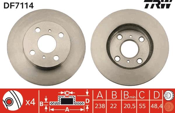 TRW DF7114 - Auto Part