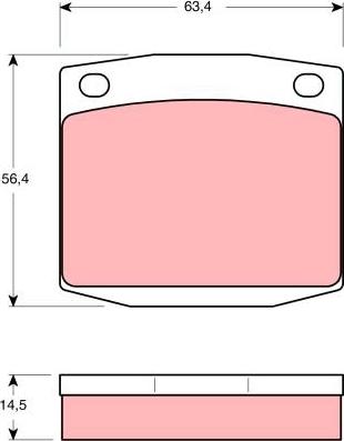 Kavo Parts KBP-6570 - Bremžu uzliku