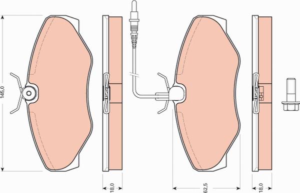 TRW GDB1760 - Auto Part