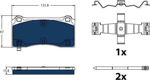 TRW GDB2431BTE - Auto Part
