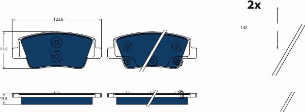TRW GDB2497BTE - Auto Part