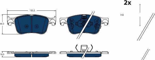 TRW GDB2518BTE - Auto Part