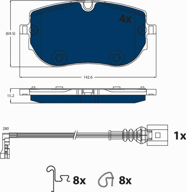 TRW GDB2548BTE - Auto Part