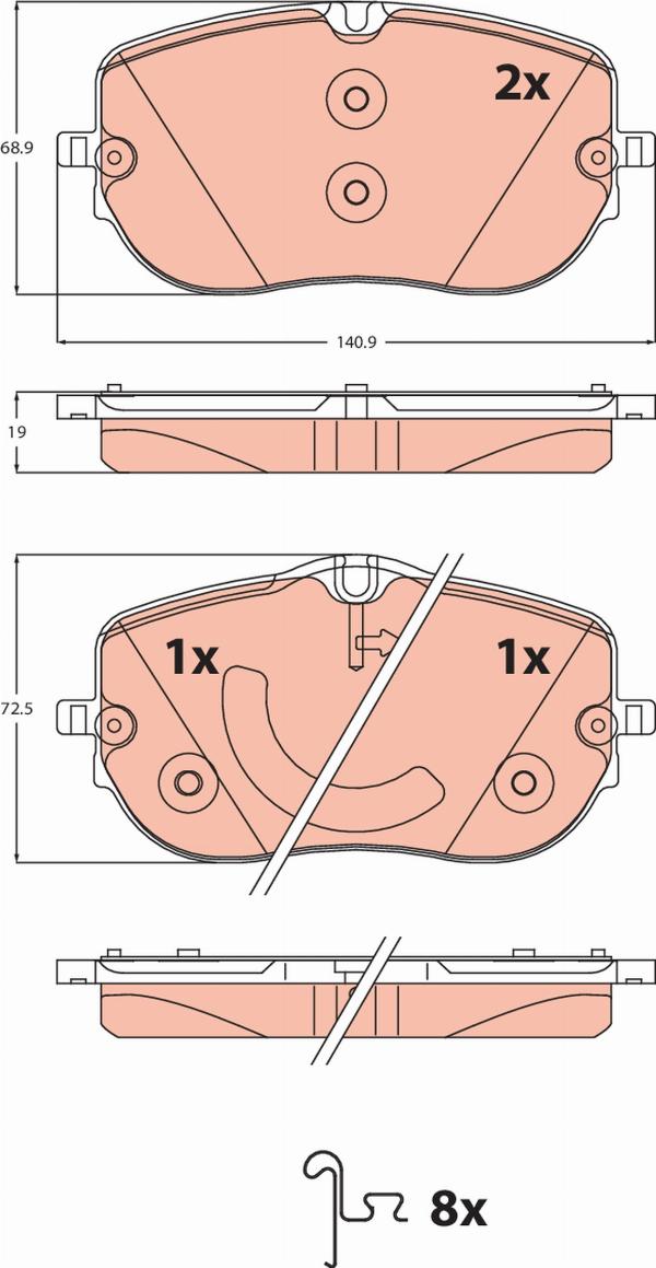TRW GDB2549 - Auto Part