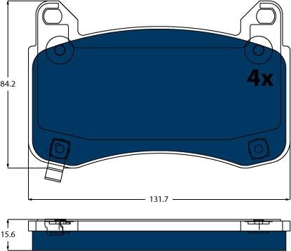 TRW GDB2555BTE - Auto Part
