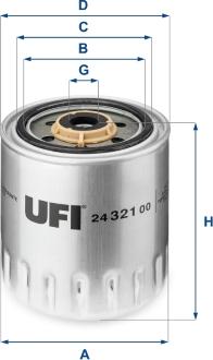 Delphi HDF497 - Degvielas filtrs