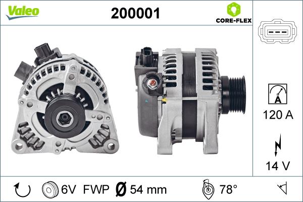 VALEO 200001 - ĢENERATORS 200001