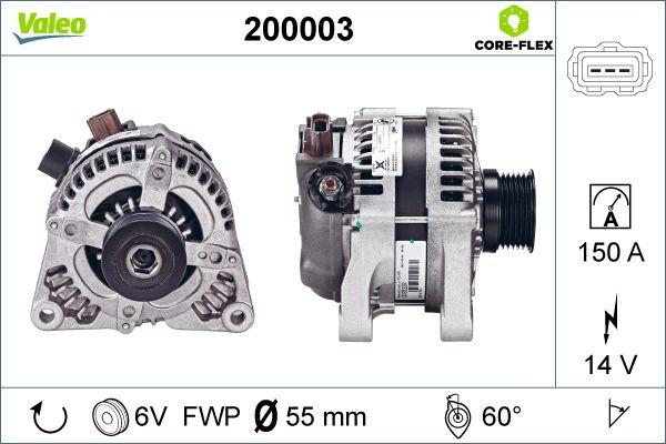 VALEO 200003 - ĢENERATORS 200003