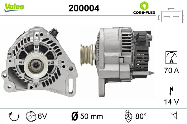 VALEO 200004 - ĢENERATORS 200004