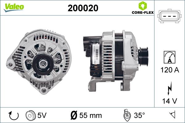 VALEO 200020 - ĢENERATORS 200020
