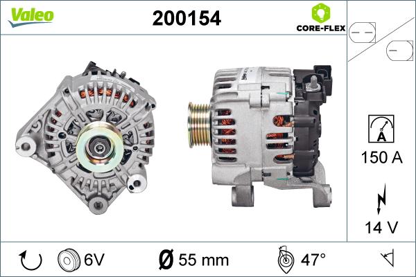 VALEO 200154 - ĢENERATORS 200154