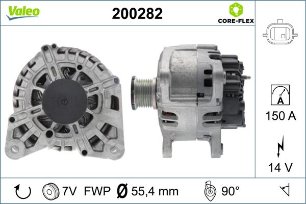 VALEO 200282 - ĢENERATORS Core Flex