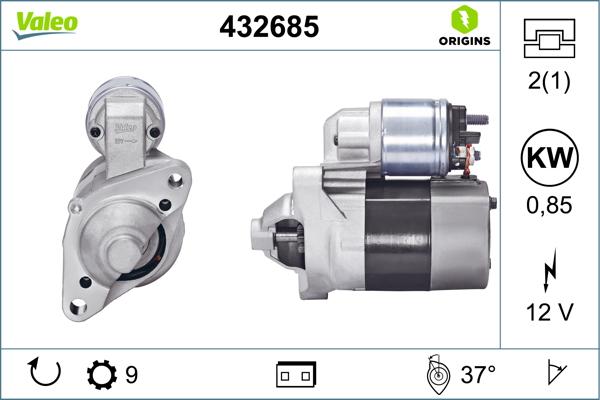 VALEO 432685 - STARTERIS 8200369521 25-2191