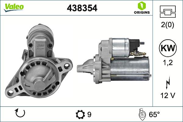 VALEO 438354 - STARTERIS 28100-0Y270