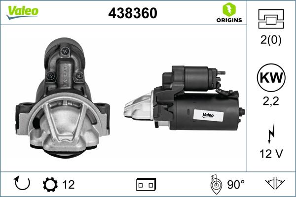 VALEO 438360 - STARTERIS 25-3414 5802FC