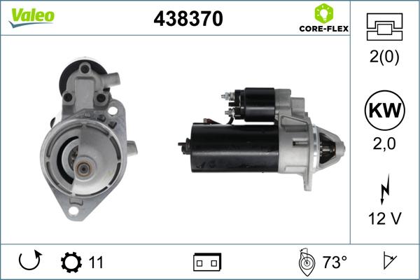 VALEO 438370 - STARTERIS 25-4136 0