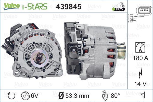VALEO 439845 - ĢENERATORS 5705PA