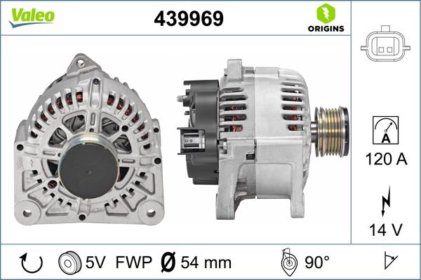 VALEO 439969 - ĢENERATORS 8200360480