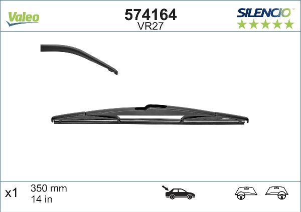 VALEO 574164 - 350 MM SLOTIŅA
