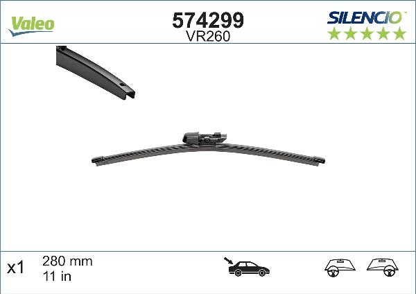VALEO 574299 - 280 MM SLOTIŅA