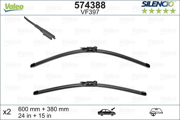 VALEO 574388 - 600-380 SLOTIŅU KOMPL