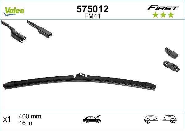 VALEO 575012 - LOGU SLOTIŅA 400mm