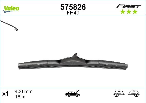 VALEO 575826 - LOGU SLOTIŅA 400