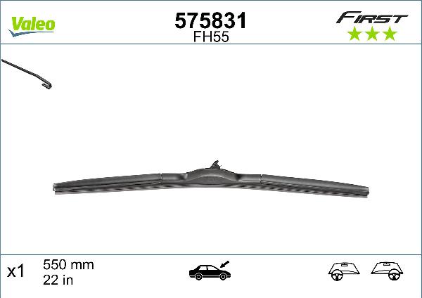 VALEO 575831 - LOGU SLOTIŅA 550