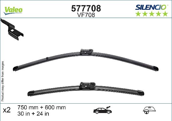 VALEO 577708 - 750-600 MM SLOTIŅU
