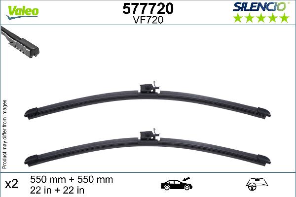 VALEO 577720 - 550-550 MM SLOTIŅU