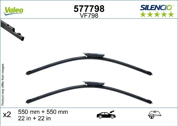 VALEO 577798 - 550-550 SLOTIŅU KOMPL
