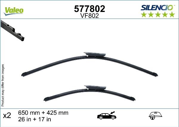 VALEO 577802 - 650-425 SLOTIŅU KOMPL