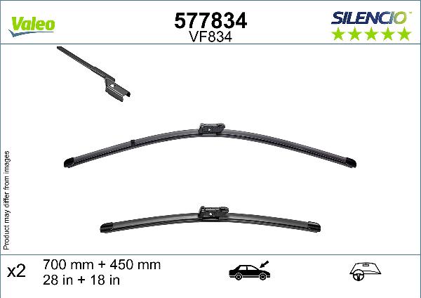 VALEO 577834 - 700-450 SLOTIŅU KOMPL