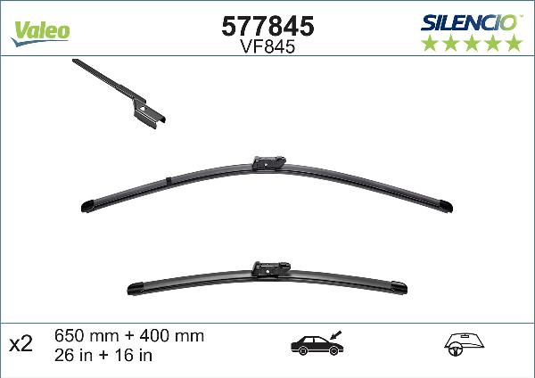 VALEO 577845 - 600-550 SLOTIŅU KOMPL