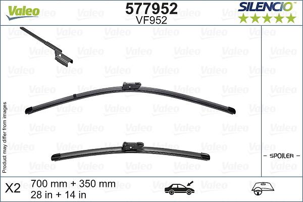VALEO 577952 - 700-350 SLOTIŅU KOMPL