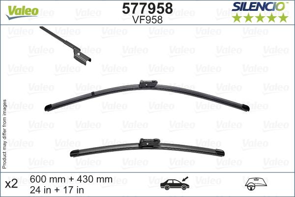 VALEO 577958 - 600-430 SLOTIŅU KOMPL