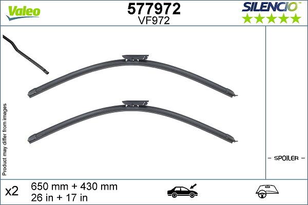 VALEO 577972 - 650-430 SLOTIŅU KOMPL