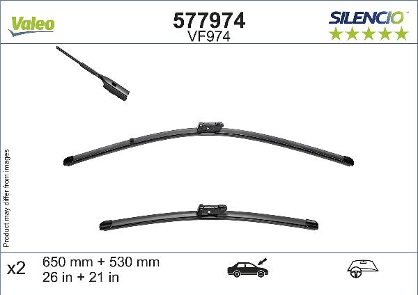 VALEO 577974 - 650-530 SLOTIŅU KOMPL