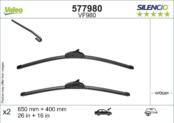 VALEO 577980 - 650-400 SLOTIŅU KOMPL