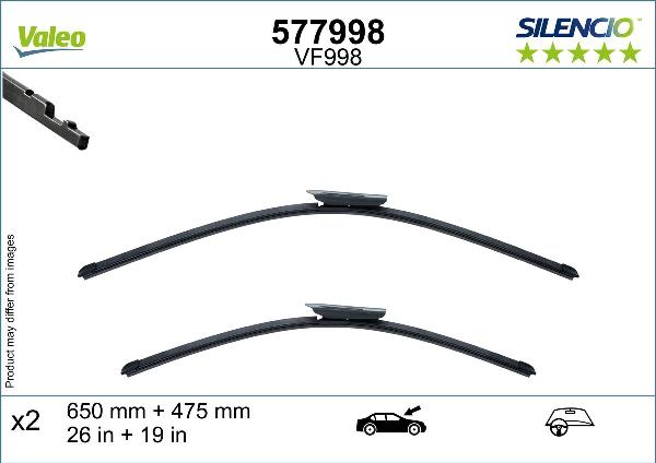 VALEO 577998 - 650-475 SLOTIŅU KOMPL