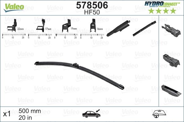 VALEO 578506 - 578506 SLOTIŅA 500